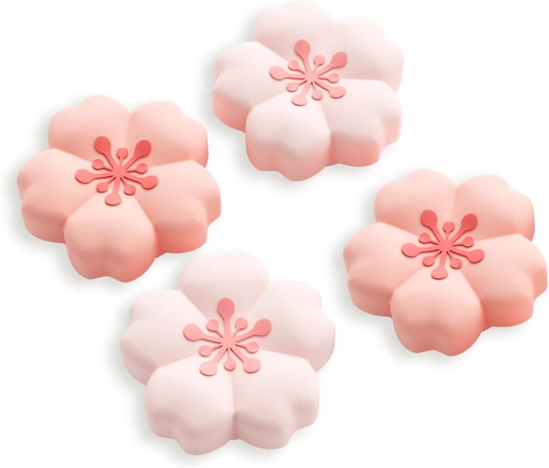 GEEKSHARE Sakura Thumb Grips Compatible with Nintendo Switch 2, Anti-Slip Silicone Switch 2 Joystick Caps with Original Design and Comfortable Grip(4PCS) - Image 1